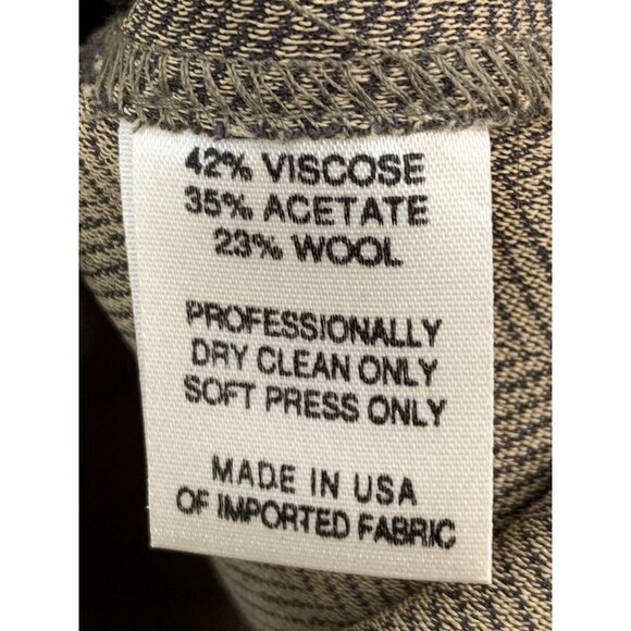 Tamotsu New York Womens Herringbone Cap Sleeve Top Size M RH10460 Career - Picture 5 of 7